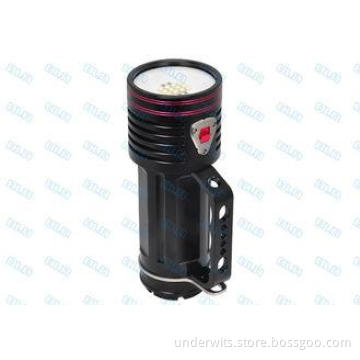 Black 6500 Lumen DG70W Underwater Video Lights with Goodman